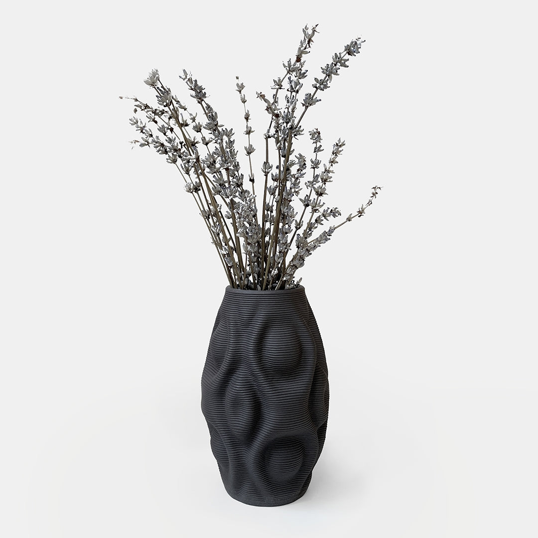 Ripple Vase Black