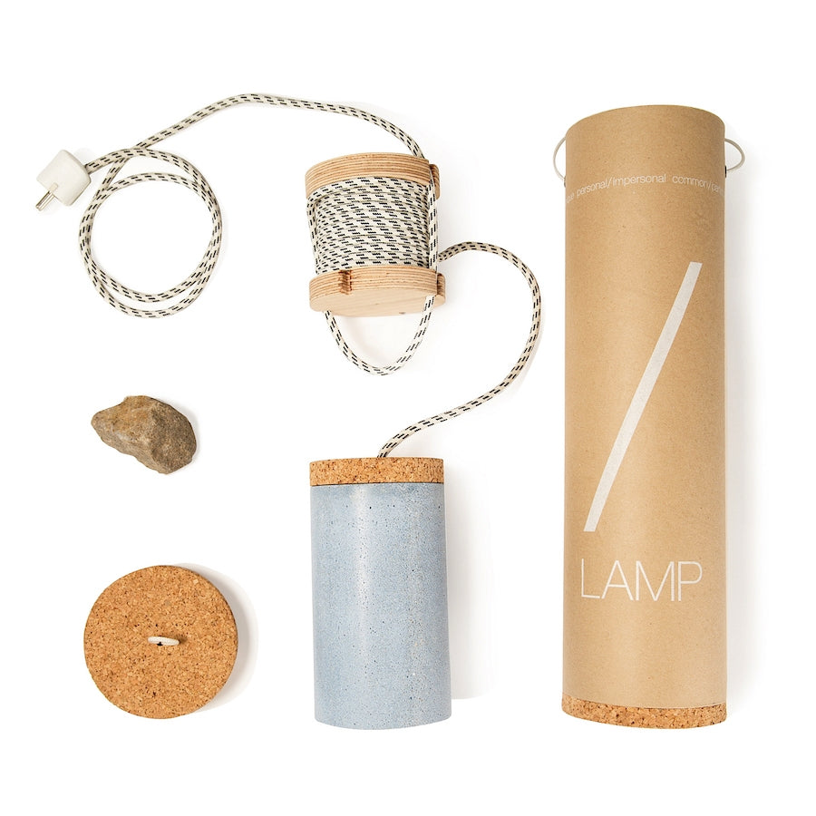 Slash Lamp - White Concrete
