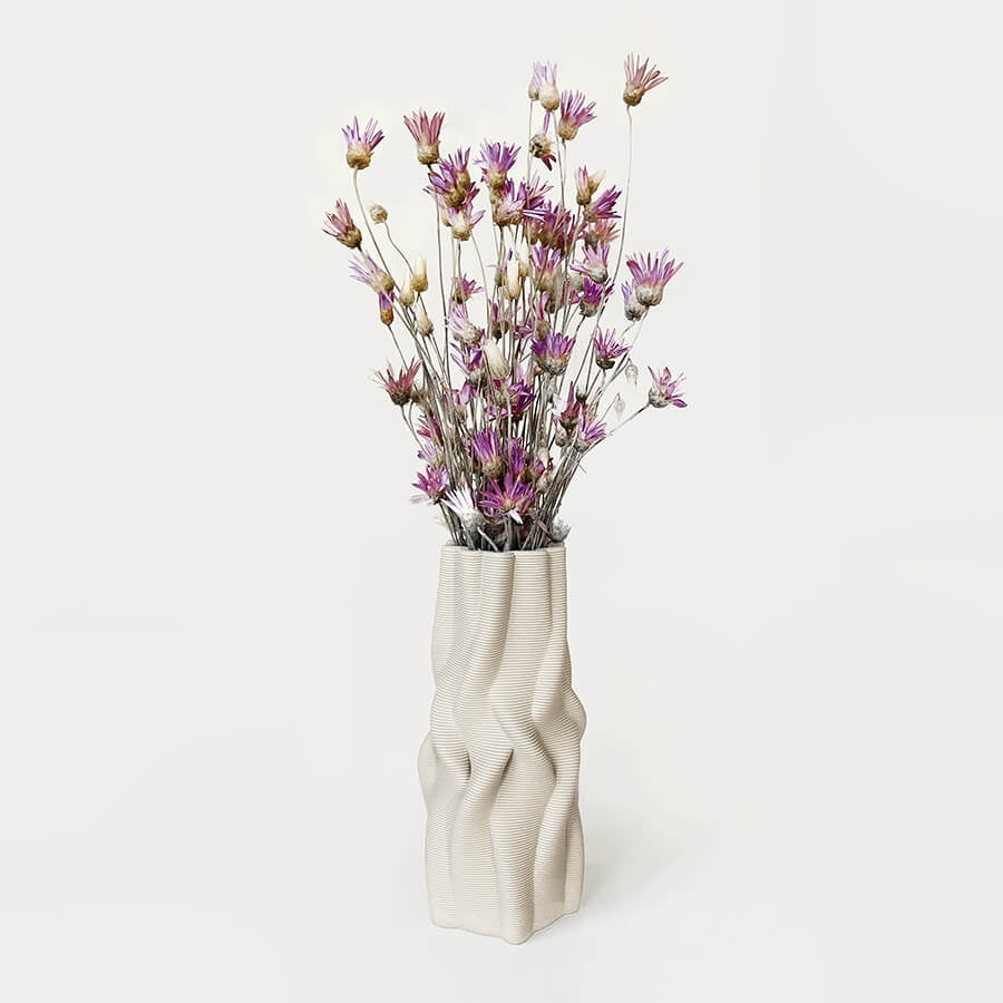 Intertwined Vase Cream