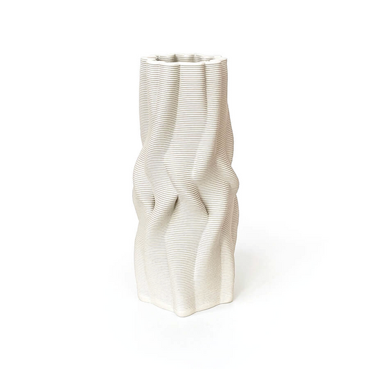 Intertwined Vase Cream
