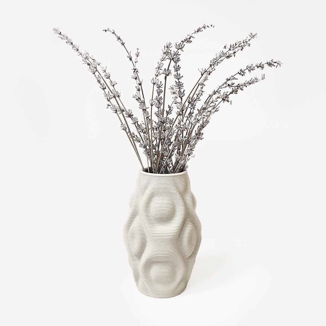 Ripple Vase Cream