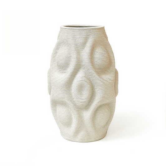 Ripple Vase Cream
