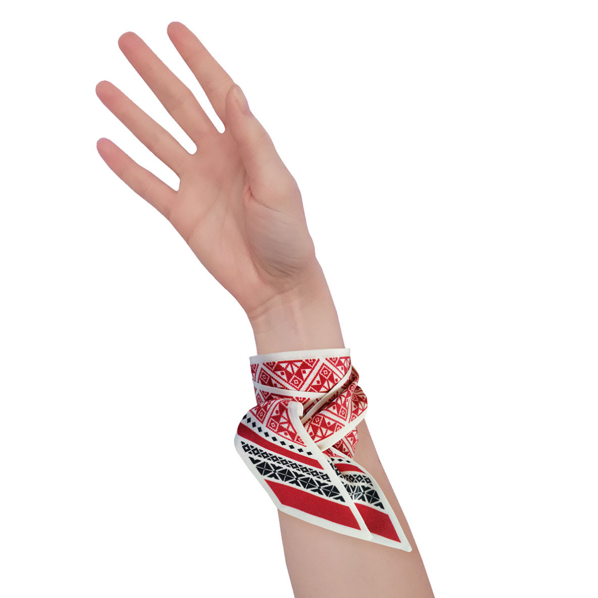 Red Stars Silk Bracelet