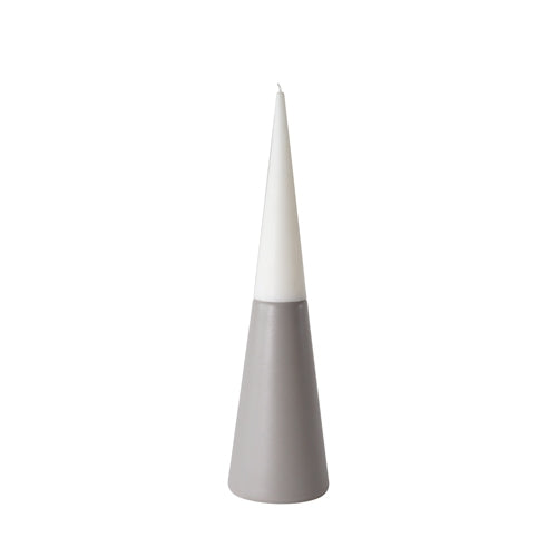 Vulcano Candle Holder - L Medium Gray