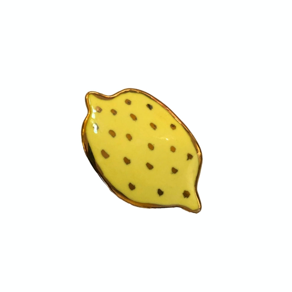 Lemon Brooch