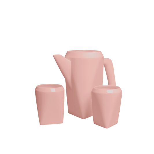 Malevich Tea Set - Pink