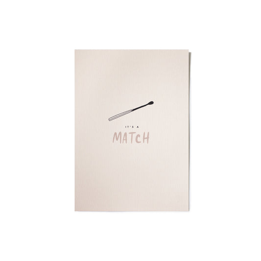 Greeting Card - It's a match