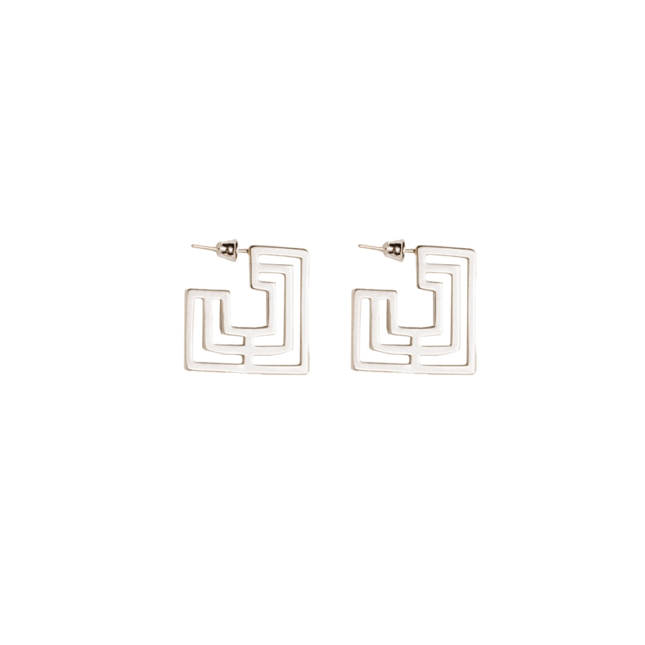 The Introspect Square Earrings