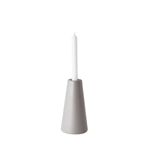 Vulcano Candle Holder - L Medium Gray